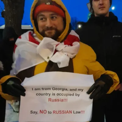 3.7 Georgians Protest the "Russian Law"